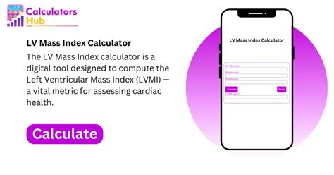 lv mass calculator online.